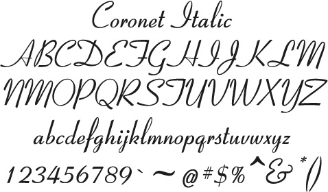 Coronet Italic